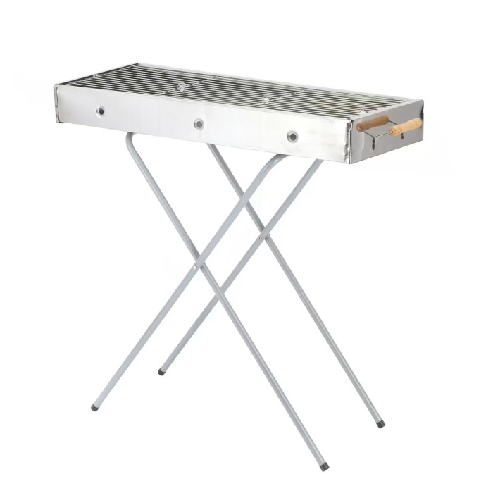 Klappbarer tragbarer Outdoor-Grill aus Edelstahl