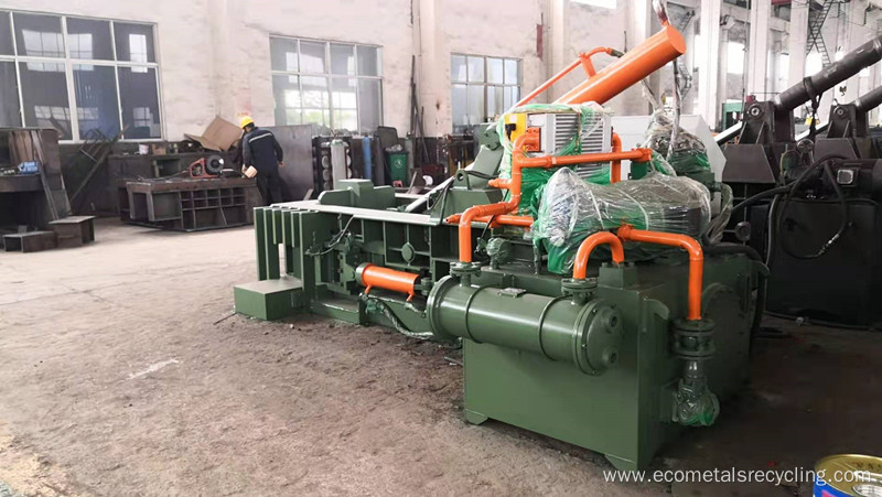 Push-out Scrap Aluminum Iron Steel Metal Packaging Machine