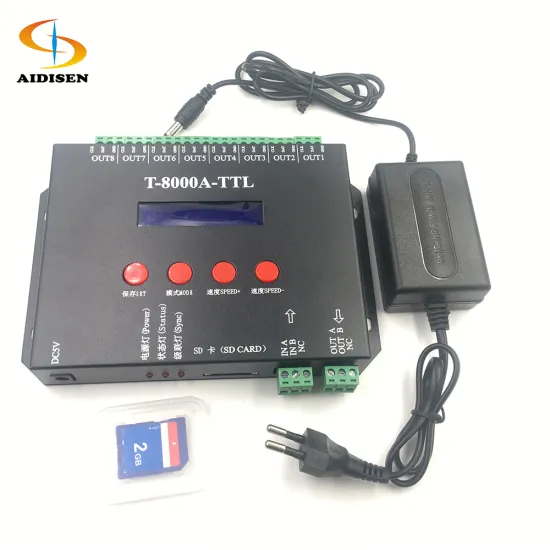 LED Controller 1903 T8000 RGB Pixel Controller with LED Control Card