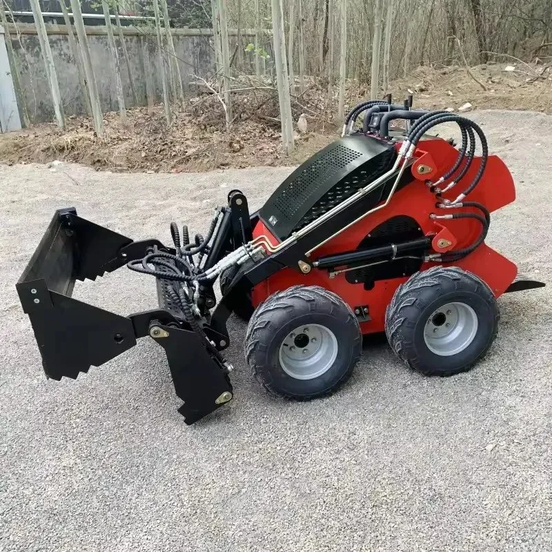 Free Shipping Factory Price Mini Skid Steer Loader with Attachments
