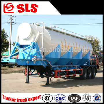 Tri-axle tanker truck semi-trailer for bulk grain