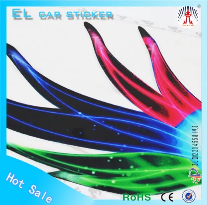 Luminous wall stickers mirror decorative wall sticker animal car stickers