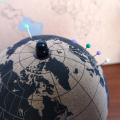 Travellers World Map Cork Globe พร้อมหมุด