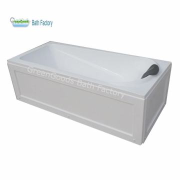 Competitive Price 120x70 cm Skirt Panel Acrylic Bathtub Manufacturer