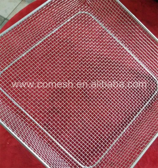 Stainless steel wire mesh storage bread trays