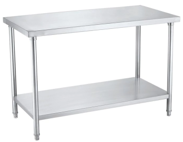 Custom Wholesale 2-Layer Commercial Stainless Steel Kitchen Work Table - Food Grade