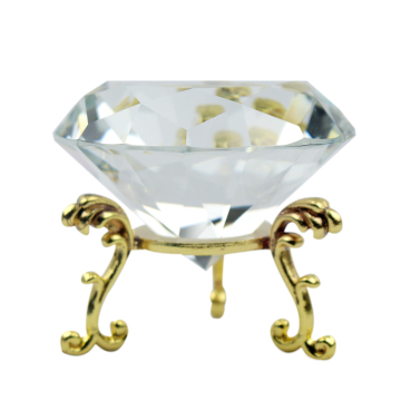 Vidrio de cristal de diamantes facetado de alta calidad al por mayor para recuerdos de bodas
