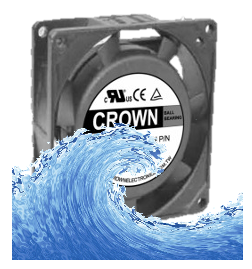 Crown 80x25 Zentrifugalwitterung DC Blower Fan