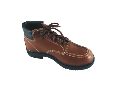 Leather Basic Style Safety Shoes