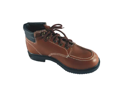 Leather Basic Style Safety Shoes
