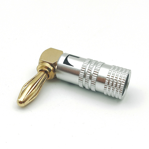 Right Angle Speaker 4mm Banana Cable Plug Connectors