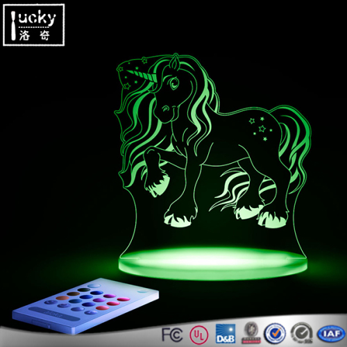 Acrylic Colorful 3D LED Night Light