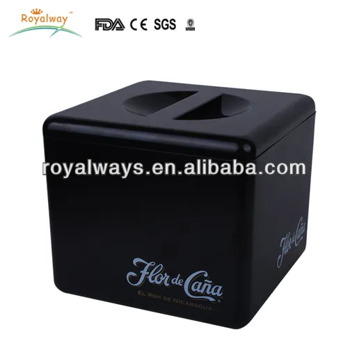 high quality black plastic ice bucket