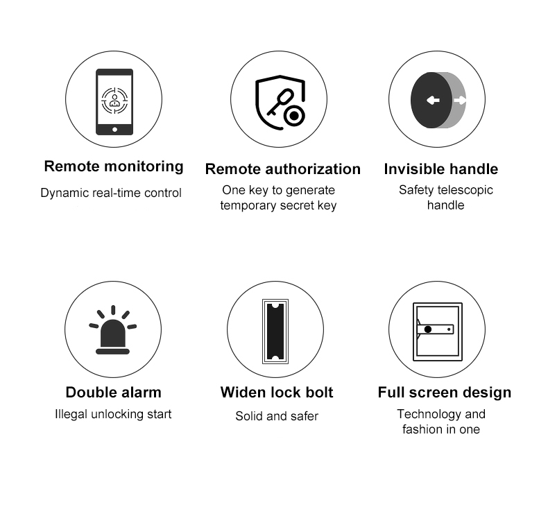 YIH widen lock bolt safe box