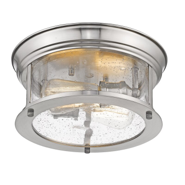 Factory Price Modern Iron Seeded Glass Bathroom Ceiling Light for Bedroom and Aisle
