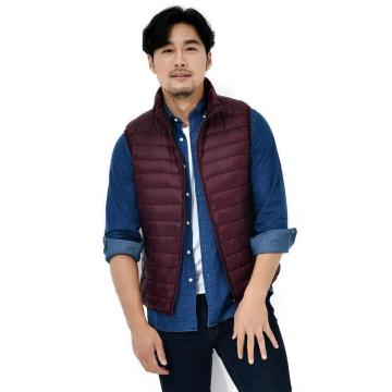 2024 Herren formeller Winter Dicke Reißverschluss Bubble Weste Weste Gilet Jacke