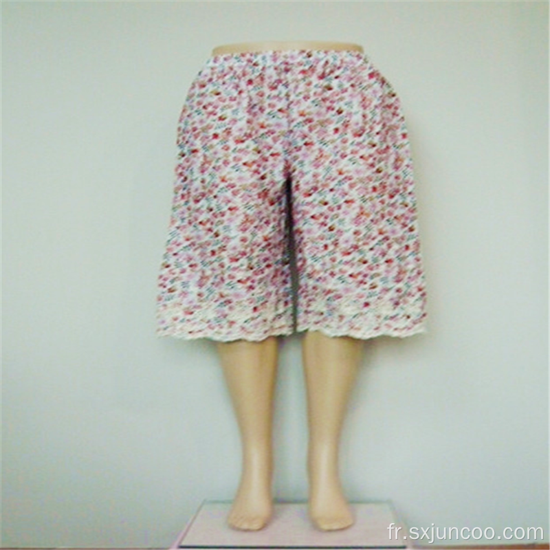 Pantalon large pour femme 100% coton imprimé Cailco