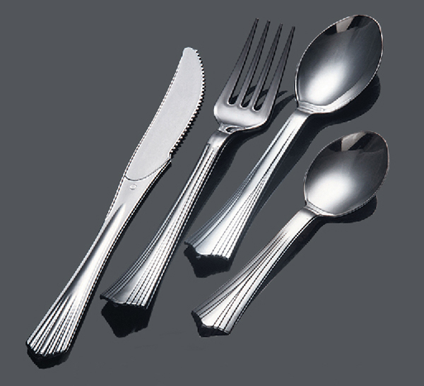 Silver Spoon Plastic Cutlery