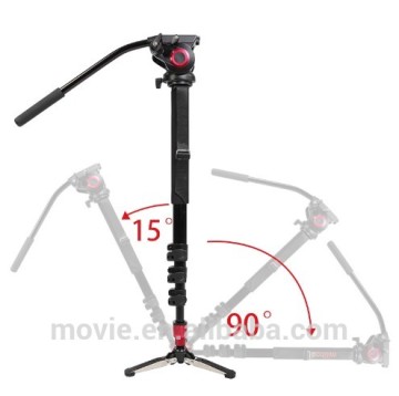 ASXMOV MTT704A professional tripod monopod camera stand tripod with fluid head