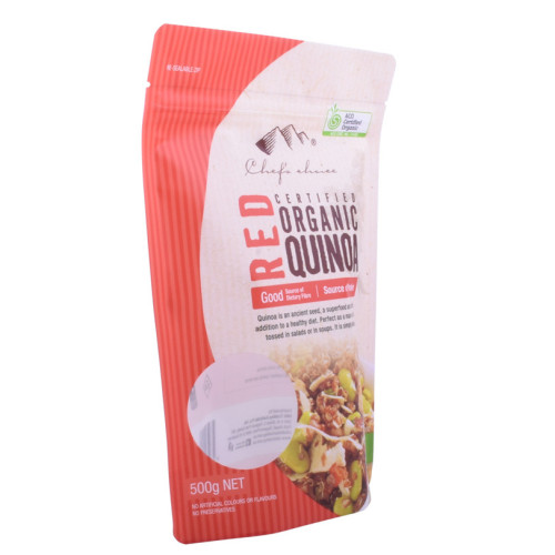 compostable stand up plastic food zipper packaging