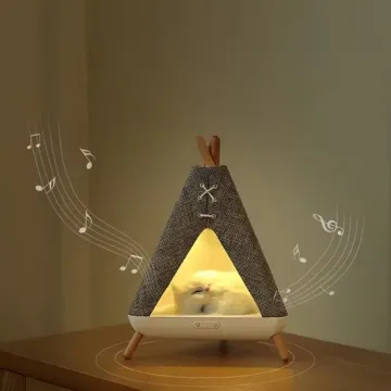Tienda de altavoz Bluetooth portátil compacta con luz nocturna LED