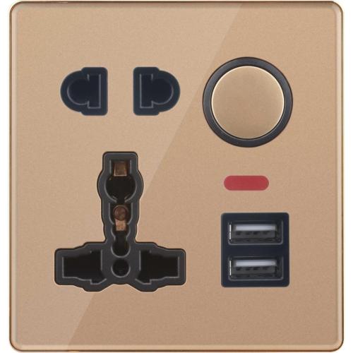 Electrical wall light switch socket (D)