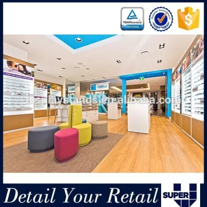 Australia brand optical colour paint shop display furniture