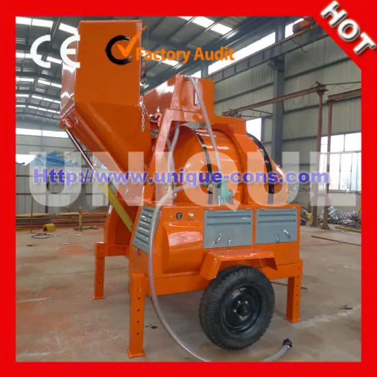 Easy use diesel portable concrete mixer with water cool diesel engine