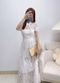 Vestido de encaje blanco para mujeres