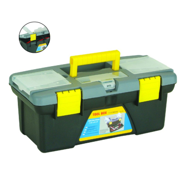고품질 300x154x124mm 12 인치 플라스틱 도구 상자 : 운반 도구 및 구획을위한 헤비 듀티 케이스