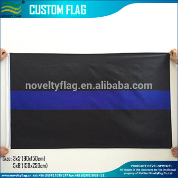 Thin Blue Line USA Police Cop Flag Sewn Polyester Stripes