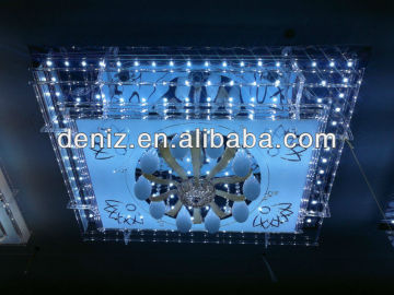 Deniz cheap hanging crystal ceiling light
