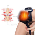 Massageador elétrico aquecido na articulação do joelho para alívio da dor