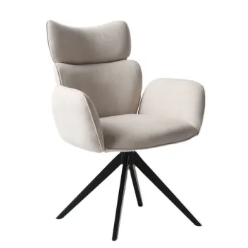 Latest Design: Comfortable, Elegant Fabric Dining Armchairs with Adjustable Backrests