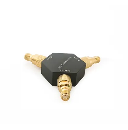 SMA-K Gold-Plated Brass Calibrator for Network Analyzers with Open, Short & Load