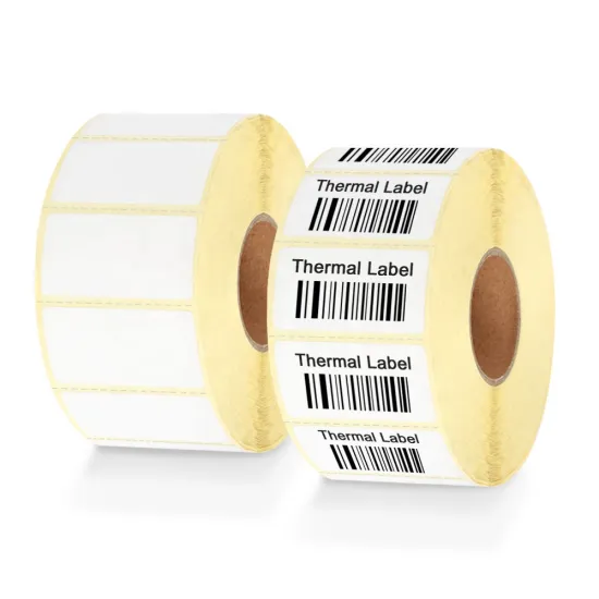 Yellow glass paper adhesive label