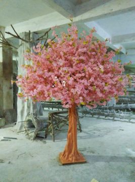9 ft artificial pink cherry blossom trees for wedding decoration
