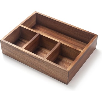 Wooden Coffee Bar Accessories Storage Holder Coffee Counter
