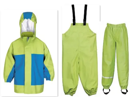 Children Waterproof PU Rain Suits For Boys