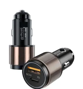 High Quality Customized 18W Dual Port QC 3.0 PD USB Car Charger