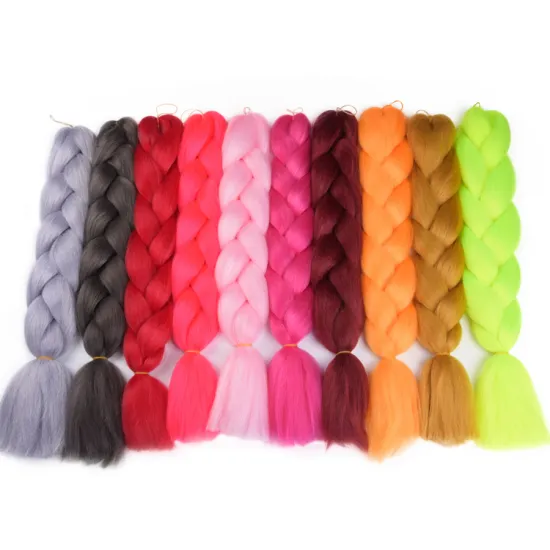 Wholesale Private Label Cheap Jumbo Braid Synthetic Hair 24 Inch Ombre Braiding Hair For Black Women