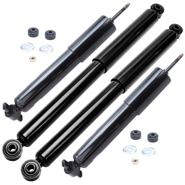 Front and Rear Shock Absorbers Replacement 4pc Set for Ford F-150 2WD Models (Except 7700LB GVW)