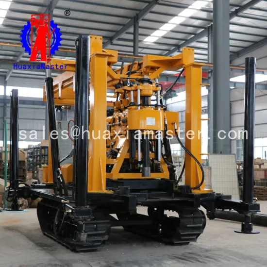 For well drilling XYD-200 crawler hydraulic drilling rig tracked tractor drilling machine