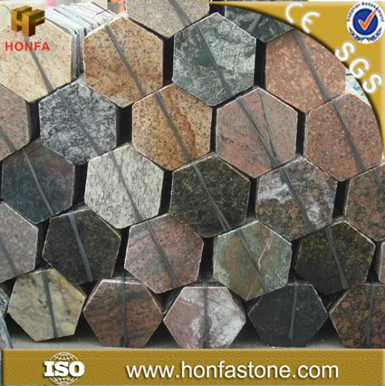 Cheap price natural stone granite hexagon paving stone