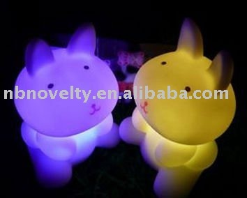 Animals Decoration/ Novelty Decorations with rainbow light /rabbit