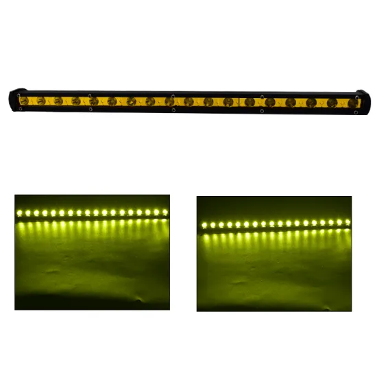 54W LED Driving Accessories: Auto Super Bright Single Row Yellow Lamp & 36W Car LED Light Bar for ATV Offroad at 12V
