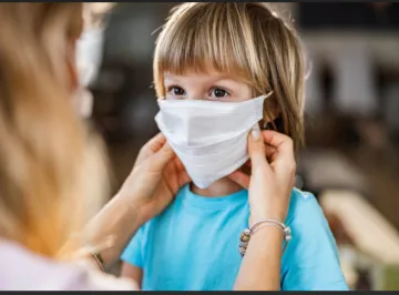 children with oem face mask