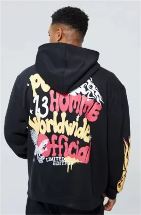 Bubble Print Hoodie Men's Hoodie