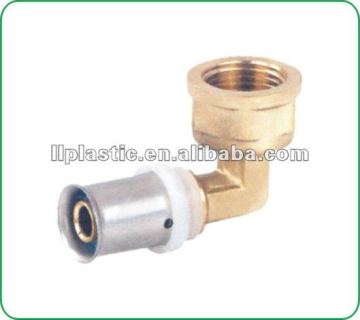 High quality water tank brass press fitting elbow for manifold pex-al-pex pipe