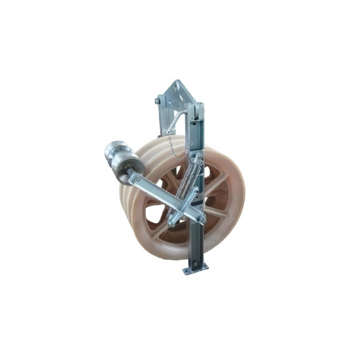 接地輪付きプーリーの敷設